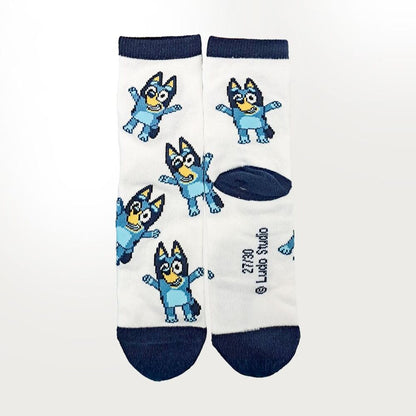 Set de 4 pares de calcetines Bluey con diseños de Bluey y Bingo - 5
