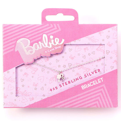 Pulsera Barbie Silhouette de plata 925 con colgante de silueta Barbie
