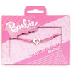 Pulsera Barbie Silhouette con cordón rosa y corazón de plata 925