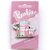 Pin Dreamhouse Barbie con casa rosa, palmera y coche