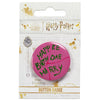 Chapa redonda rosa Happee Birthdae de Harry Potter