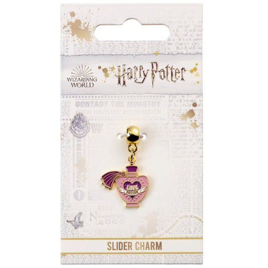 Charm Love Potion de Harry Potter con frasco rosa en forma de corazón
