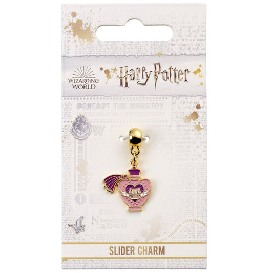 Charm Love Potion de Harry Potter con frasco rosa en forma de corazón
