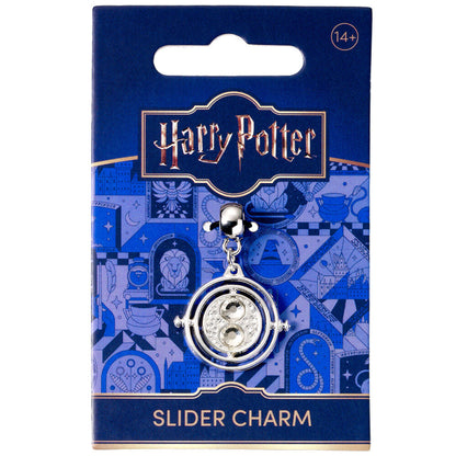 Charm Giratiempos Harry Potter deslizante en tono plateado