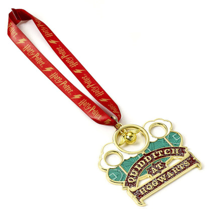 Adorno navideño colgante Harry Potter Quidditch con cinta roja