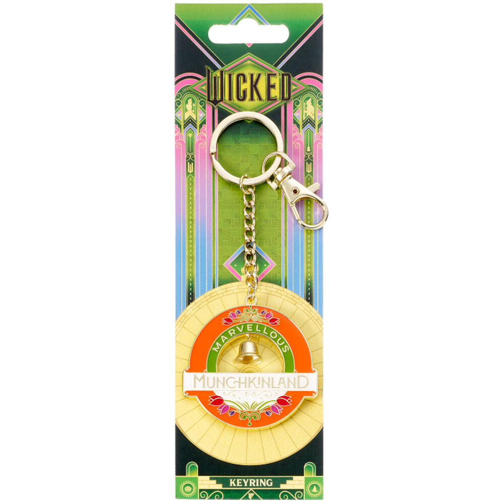 Llavero Munchkinland de Wicked For Good con colgante circular