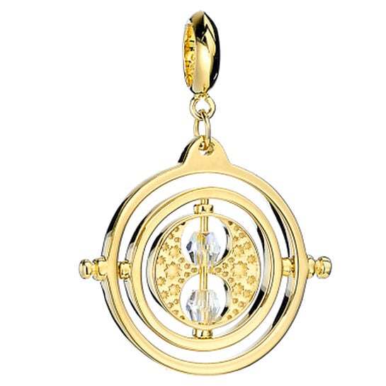 Charm Giratiempos de Harry Potter dorado con diseño circular