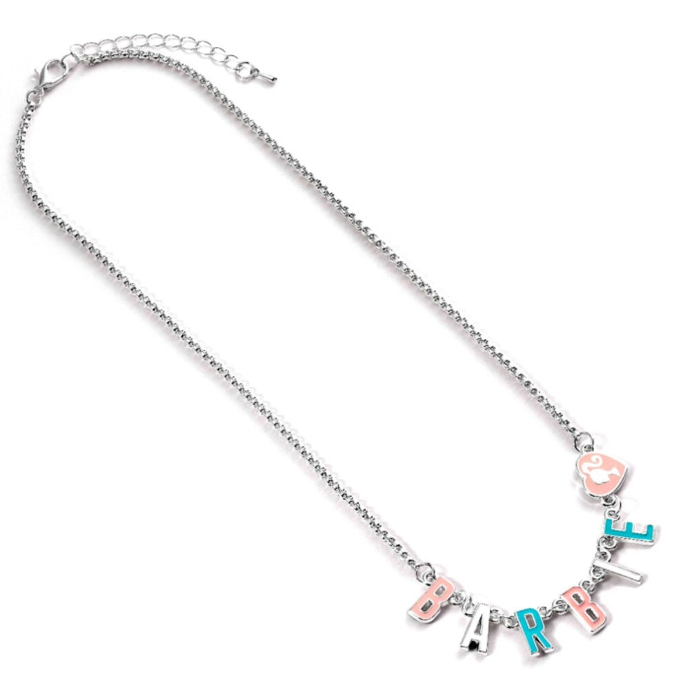 Colgante Barbie con letras de colores y charm de corazón - 2