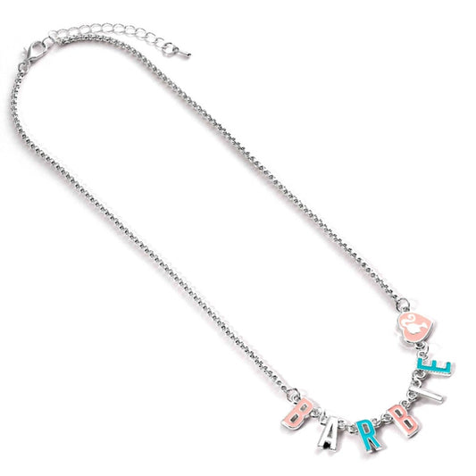 Colgante Barbie con letras de colores y charm de corazón - 2
