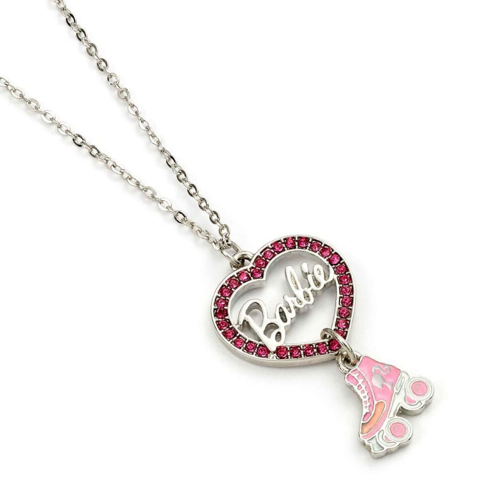Colgante Barbie con corazón rosa y patinete - 2