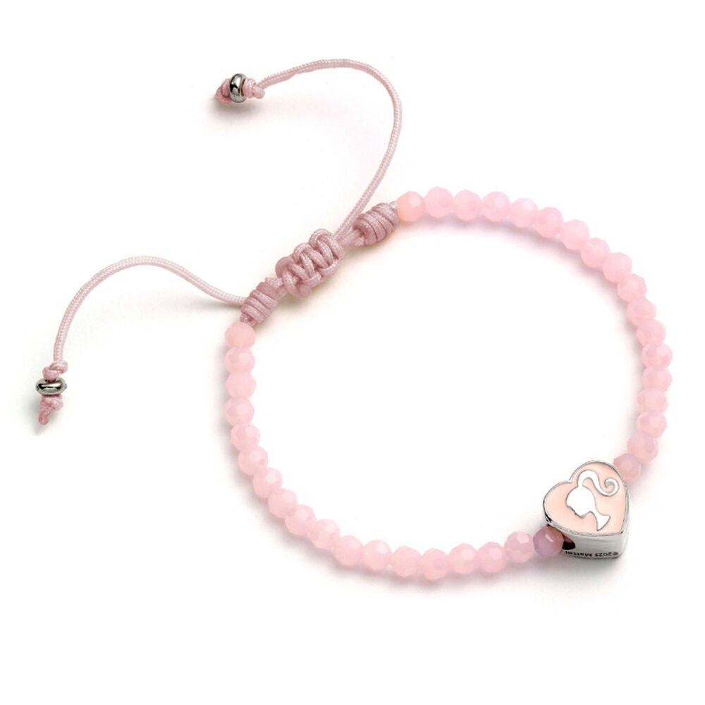 Pulsera de amistad Barbie rosa con charm de corazón - 2