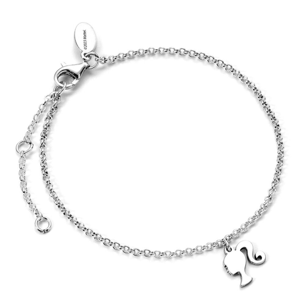 Pulsera Barbie Silhouette de plata 925 con colgante de silueta Barbie - 2
