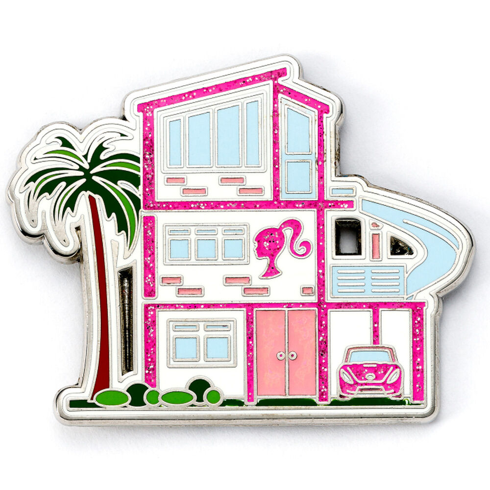 Pin Dreamhouse Barbie con casa rosa, palmera y coche - 2