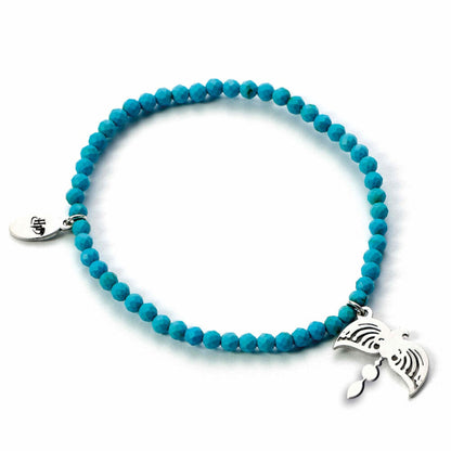 Pulsera charm Harry Potter de plata de ley con cuentas turquesas - 2