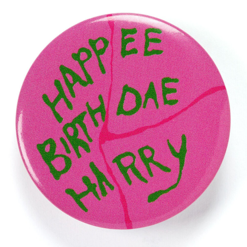 Chapa redonda rosa Happee Birthdae de Harry Potter - 2