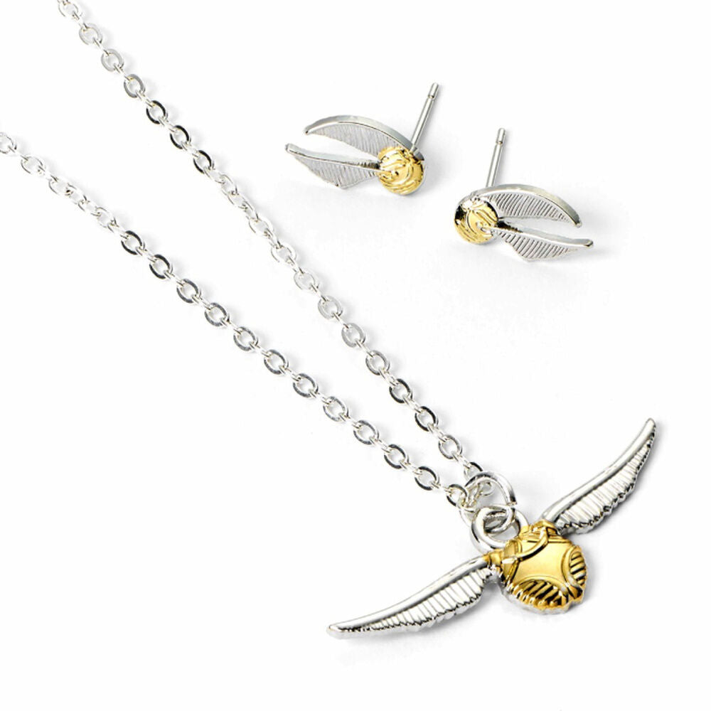 Set Harry Potter con colgante Golden Snitch y pendientes - 2
