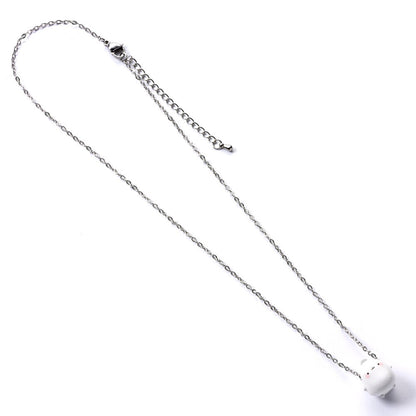 Colgante charm 3D de Molang con figura blanca - 2