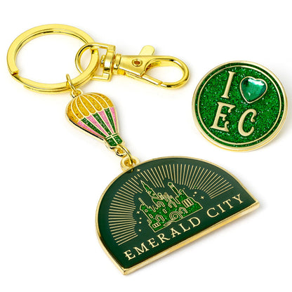 Set regalo Wicked con llavero Emerald City y pin I Love EC - 2