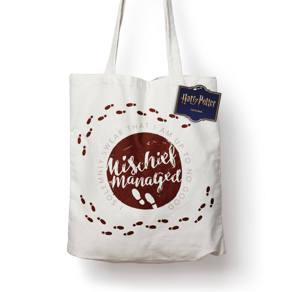 Bolsa tote de algodón Harry Potter con diseño del Mapa del Merodeador - 2