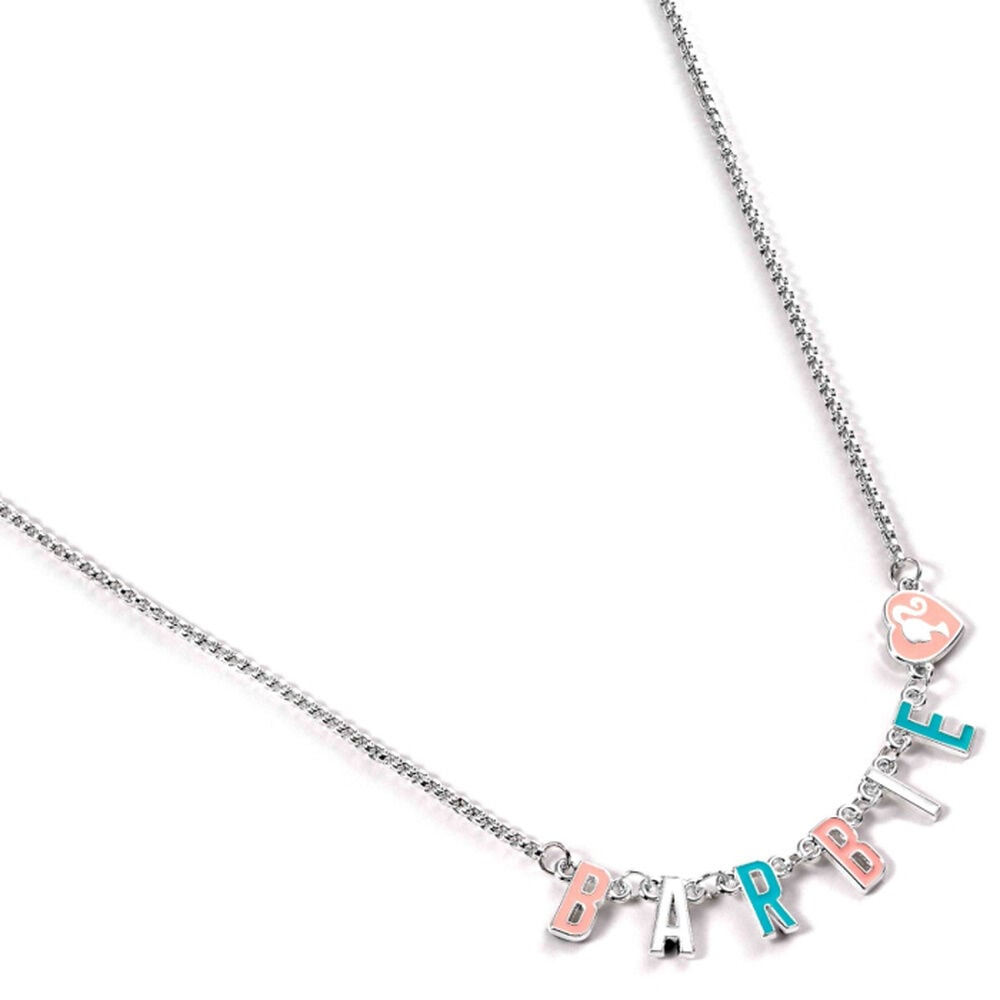 Colgante Barbie con letras de colores y charm de corazón - 3