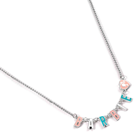 Colgante Barbie con letras de colores y charm de corazón - 3