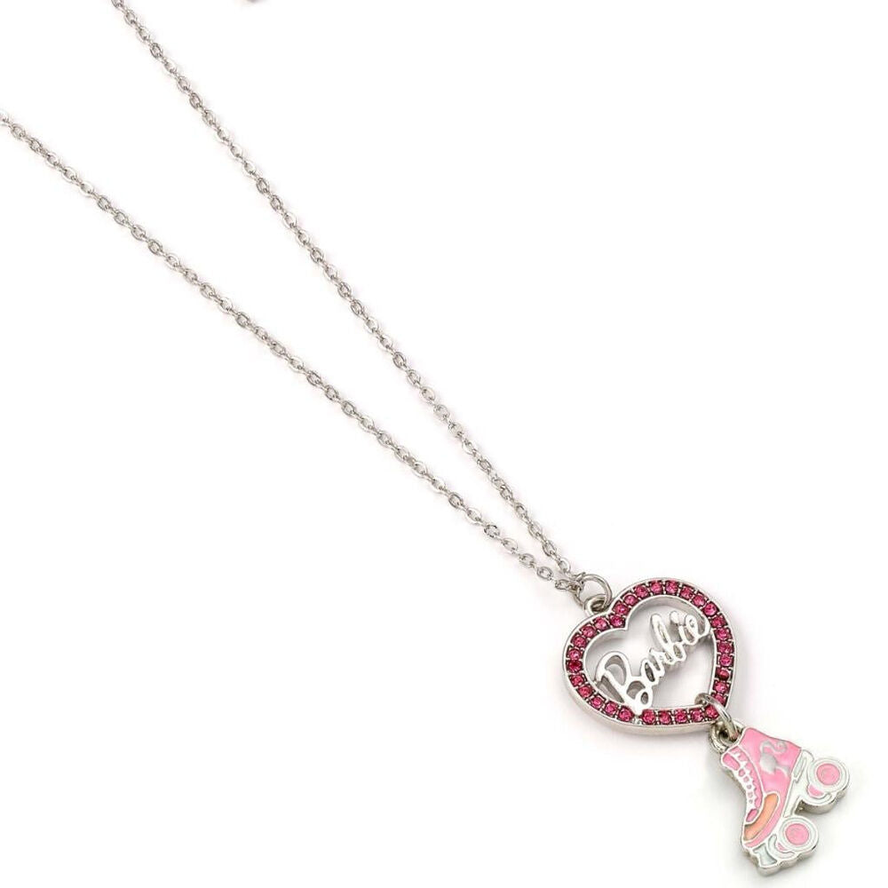 Colgante Barbie con corazón rosa y patinete - 3
