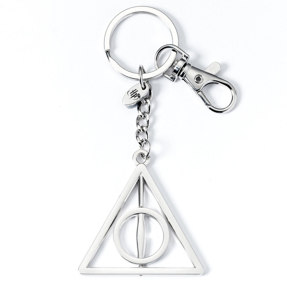 Llavero giratorio plateado de las Reliquias de la Muerte de Harry Potter - 3