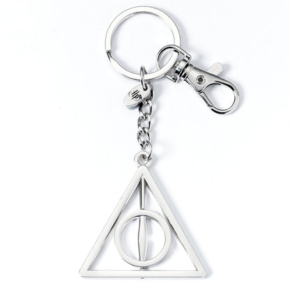 Llavero giratorio plateado de las Reliquias de la Muerte de Harry Potter - 3