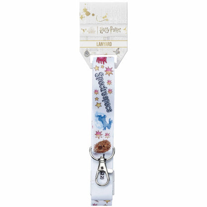 Lanyard blanco de Luna Lovegood Harry Potter con estrellas y mosquetón - 3