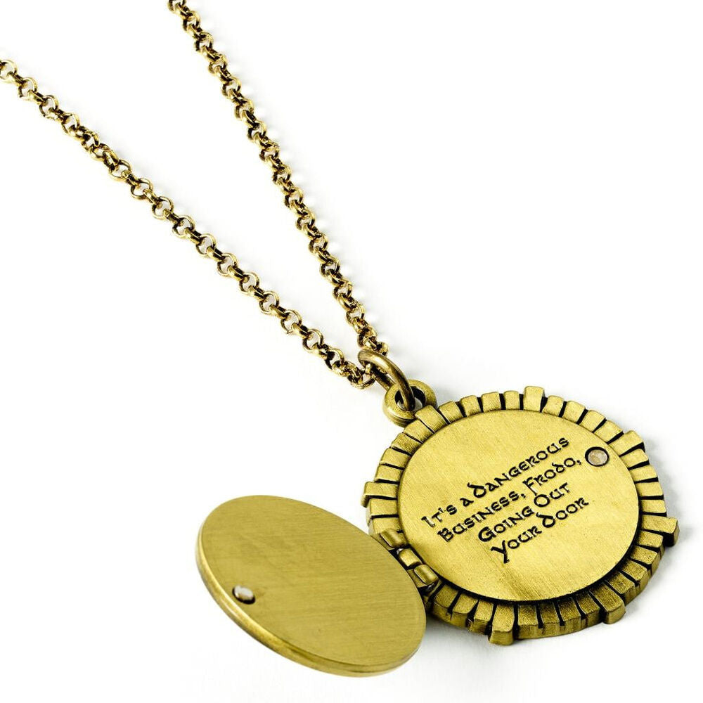 Colgante Puerta Hobbit de El Señor de los Anillos con diseño verde y dorado - 4