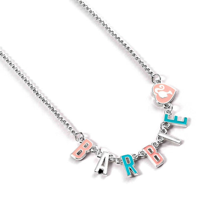 Colgante Barbie con letras de colores y charm de corazón - 4