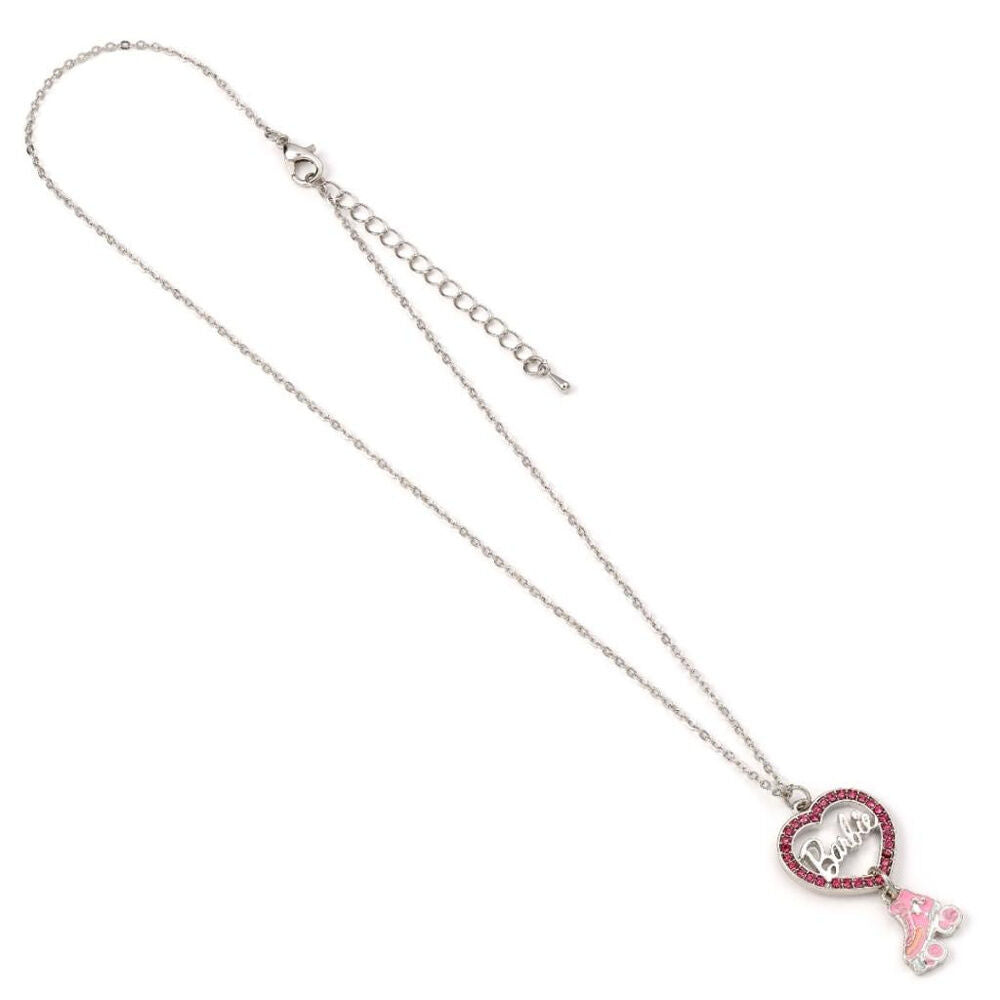 Colgante Barbie con corazón rosa y patinete - 4