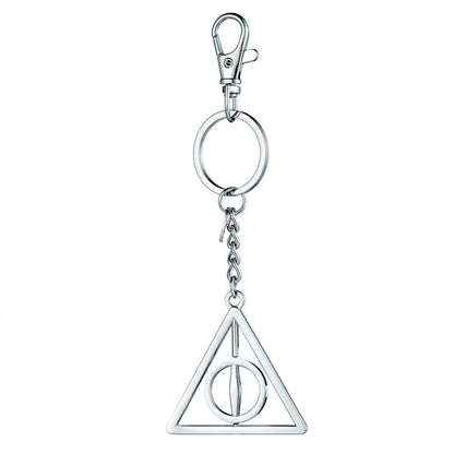 Llavero giratorio plateado de las Reliquias de la Muerte de Harry Potter - 4