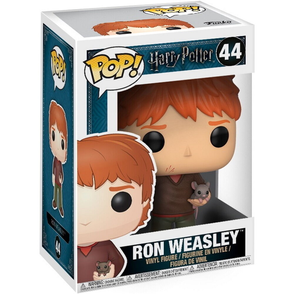 Figura Funko POP! de Ron Weasley con Scabbers - 3