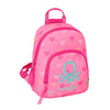 Mochila Heart Benetton rosa con estampado de corazones