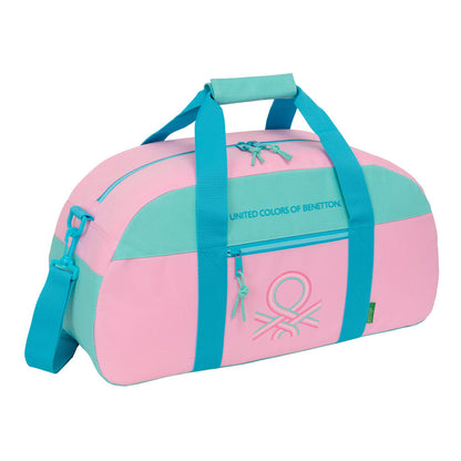Bolsa de deporte Dolce Benetton rosa y turquesa
