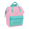 Mochila Dolce United Colors of Benetton rosa y turquesa