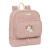 Mochila portameriendas rosa SAFTA con unicornio bordado