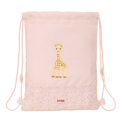 Saco Joy rosa SAFTA con La Girafa Sophie y estampado floral