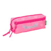 Portatodo triple rosa Heart Benetton con estampado de corazones