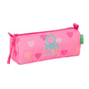 Portatodo Heart Benetton rosa con estampado de corazones