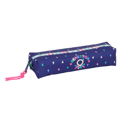Portatodo Drop Benetton azul marino con gotas multicolores