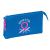 Portatodo triple azul Benetton SAFTA con tres compartimentos