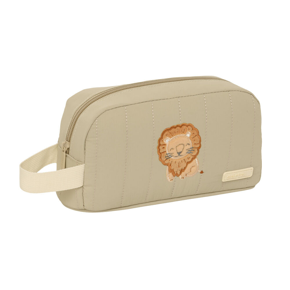 Portadesayunos térmico SAFTA beige con diseño de león