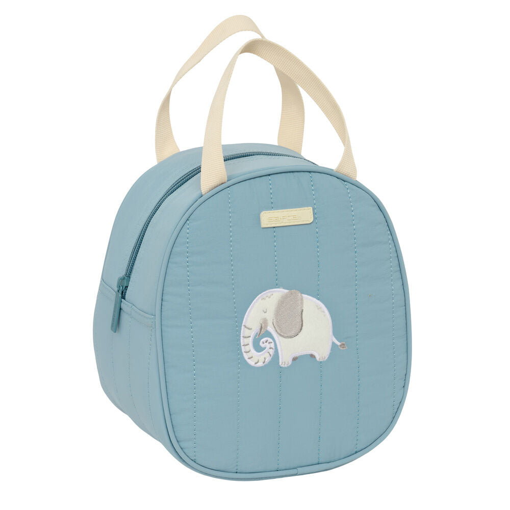 Neceser termo SAFTA azul claro con aplique de elefante