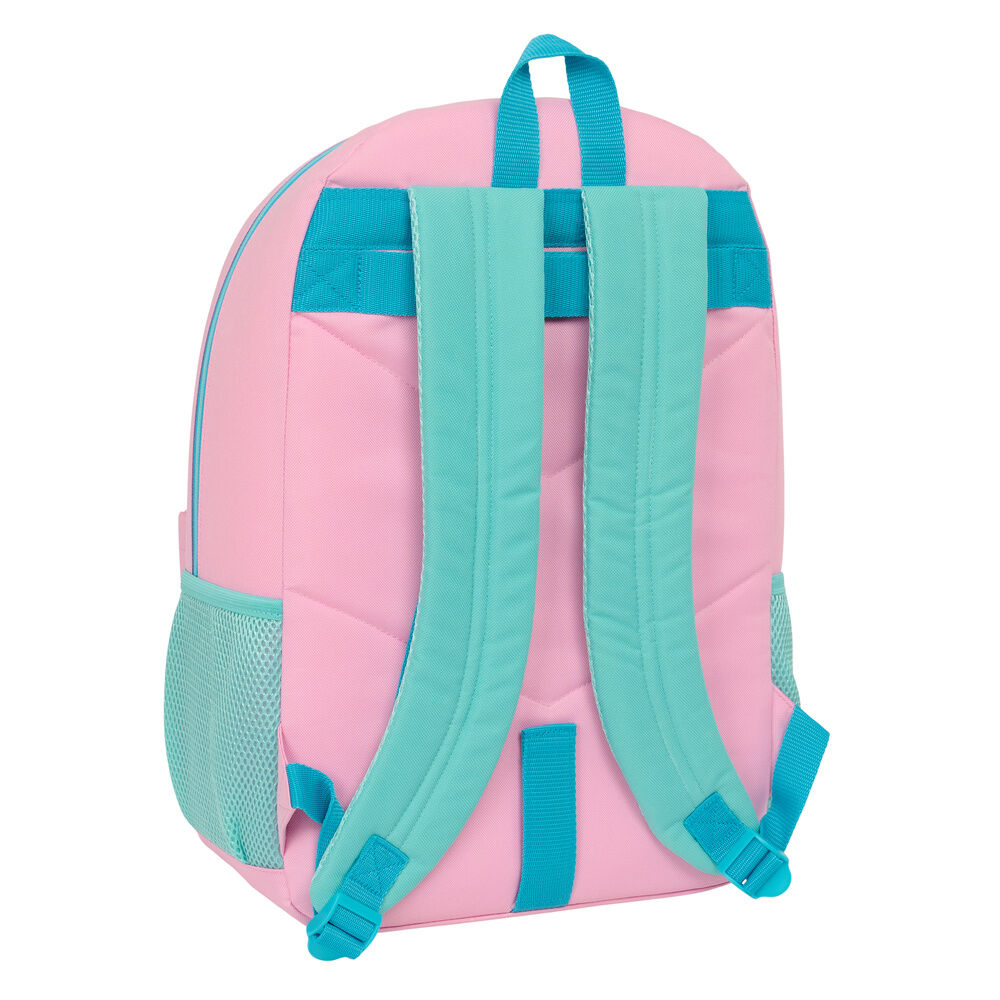 Mochila Dolce Benetton rosa y turquesa de 46 cm - 2
