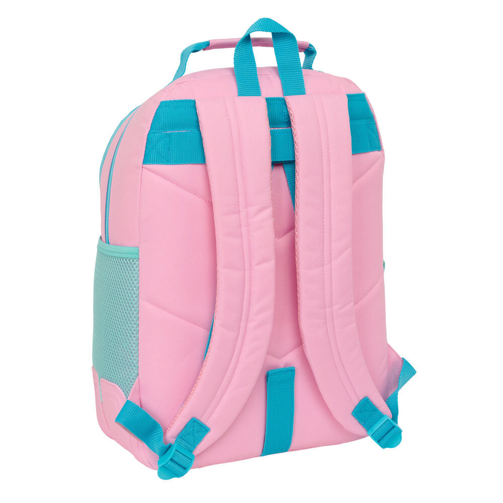 Mochila Dolce Benetton rosa y turquesa de 42 cm - 2