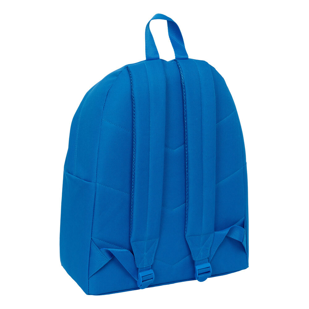 Mochila azul Benetton de 42 cm con bolsillo frontal - 2