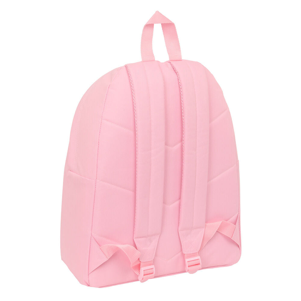 Mochila escolar Benetton rosa pastel de 42 cm - 2