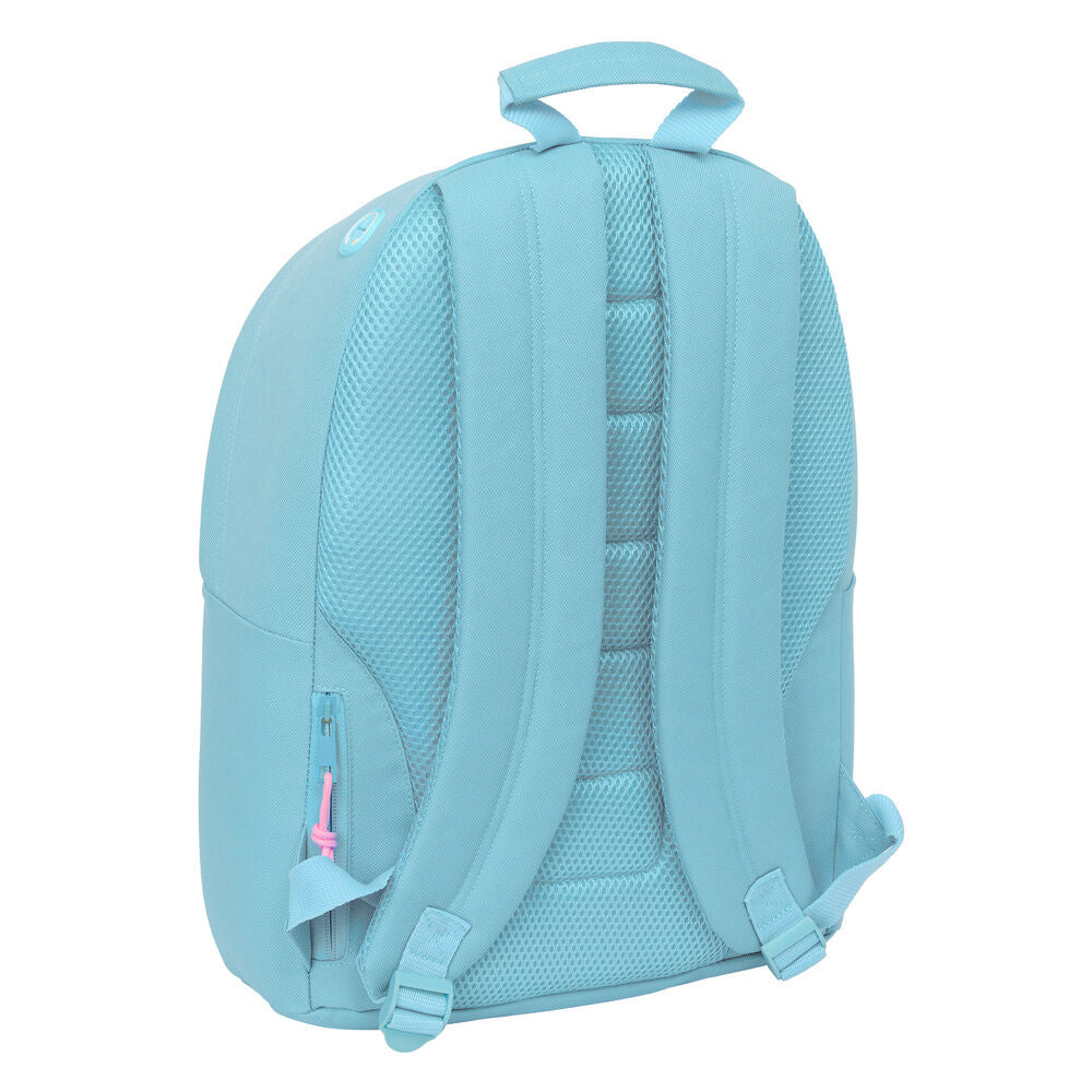 Mochila portátil celeste Benetton de 41 cm - 2